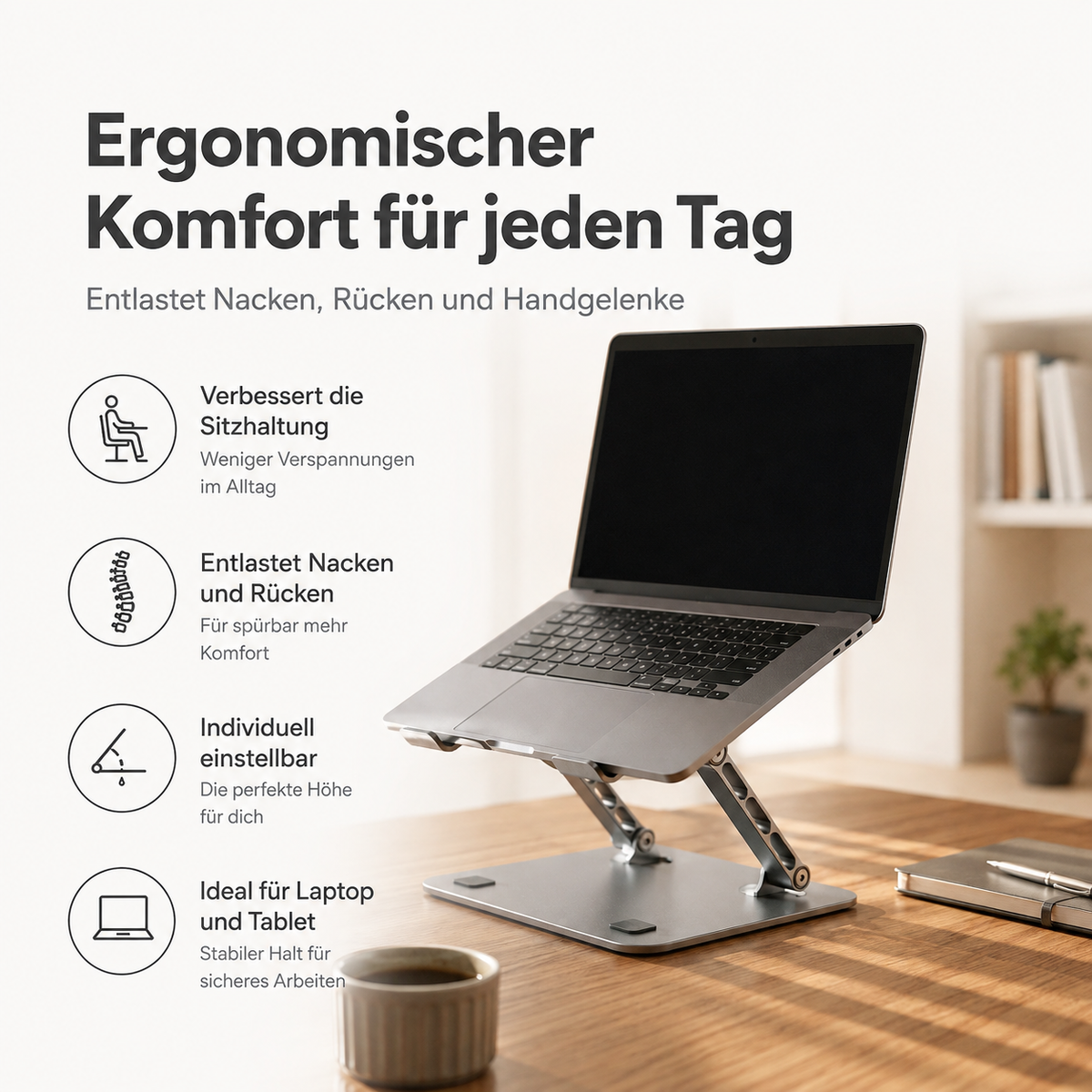 NivoDesk - Verstellbarer Laptopständer