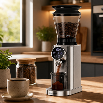 Aromio – Elektrische Kaffeemühle für Espresso & Filterkaffee