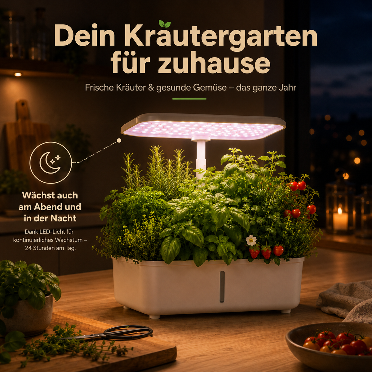 Avena – Hydroponischer WiFi-Indoor-Kräutergarten